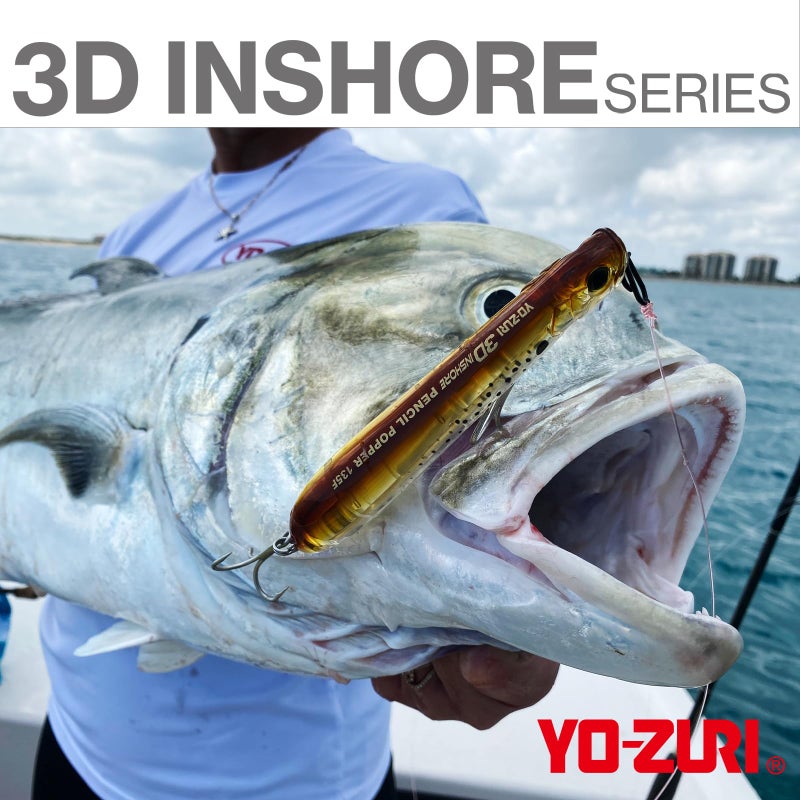 DUEL Yo-Zuri 3D Inshore TWITCHBAIT (SS) 130mm 5-1/4" Real Mullet, Multi, One Size - Image 5